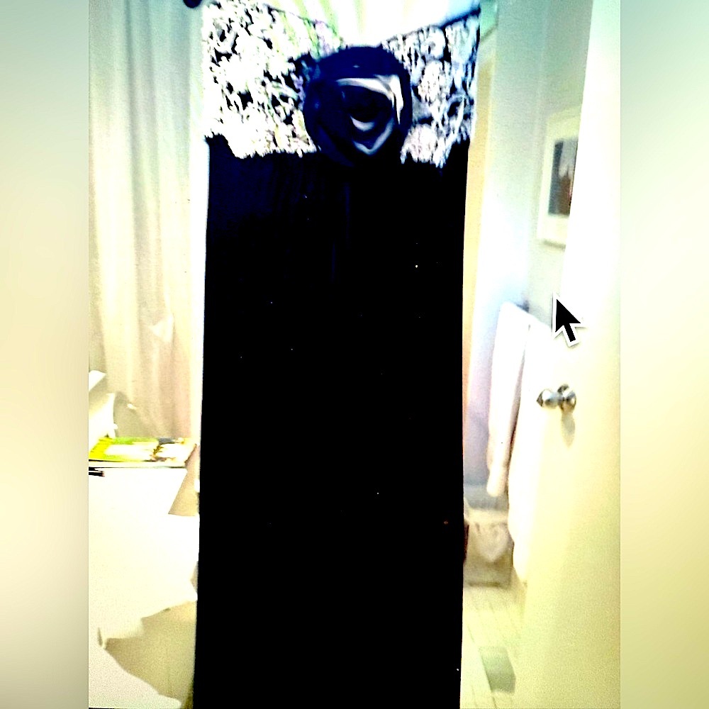 For Prom!!! Vicky Tiel Couture Black and White Strapless Gown - BG